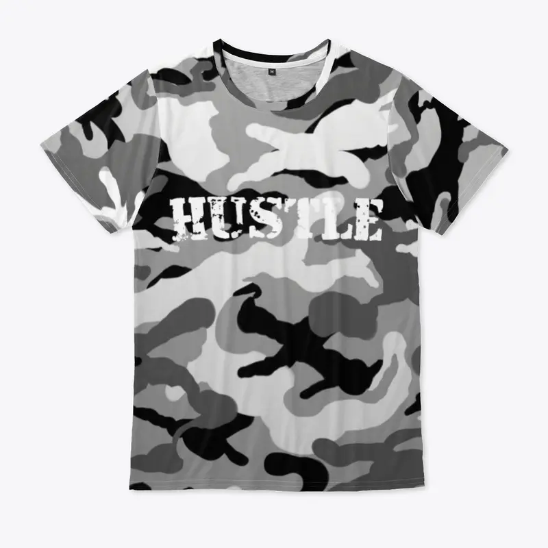 HUSTLE Camo Tshirt